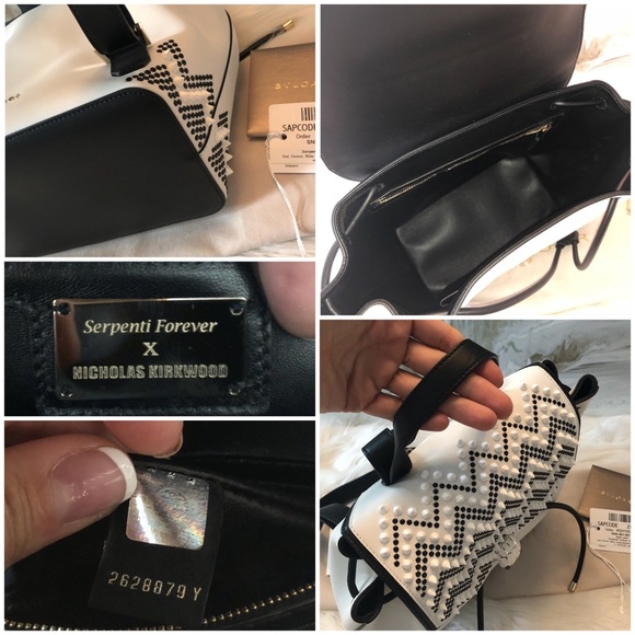 Bvlgari Nicholas Kirkwood White Serpenti Backpack - Picture 7 of 8